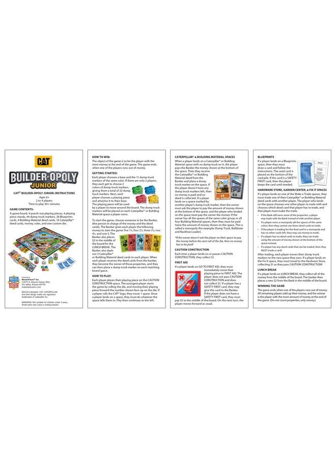 MasterPieces Kids & Family Board Games Caterpillar Builder Opoly Jr. Officially Licensed Board Games For Kids & Family  - Image 5