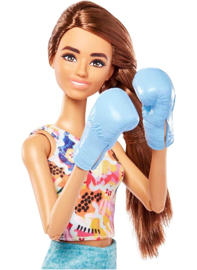 Barbie Barbie Self-Care Doll, Brunette Posable Workout Doll  - Image 3