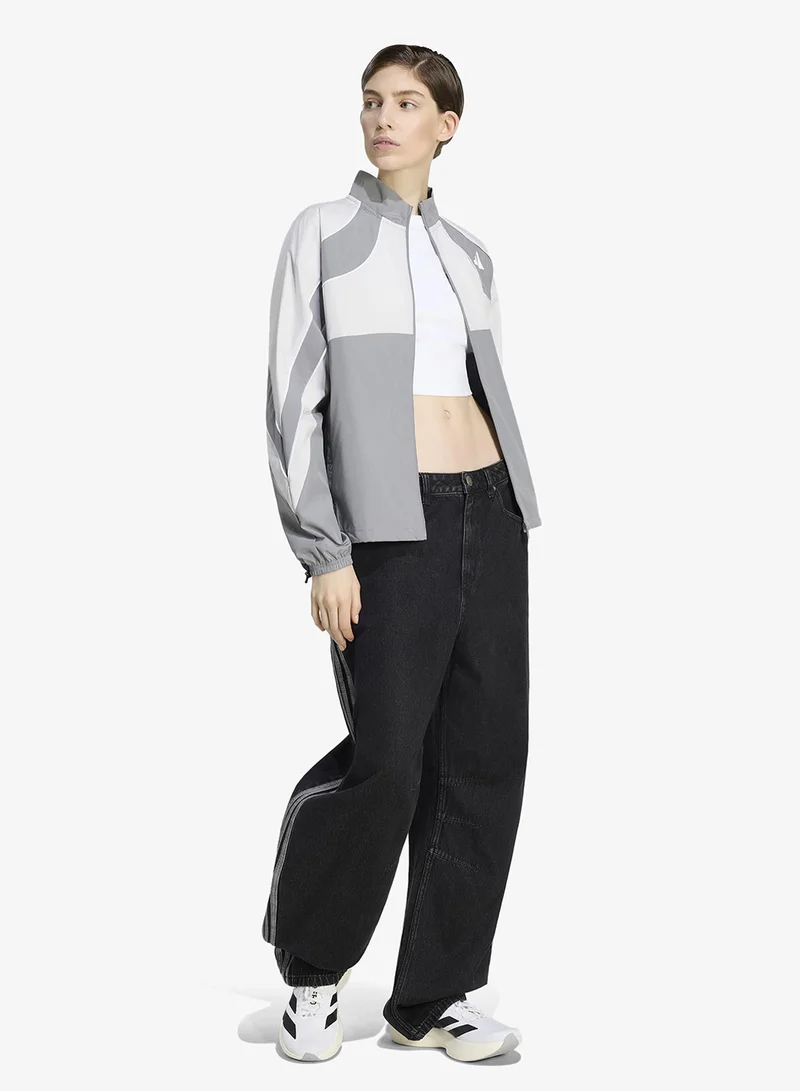 Adidas Originals TRUBLC High Rise Barrel Denim Pants for Women | Best Price UAE