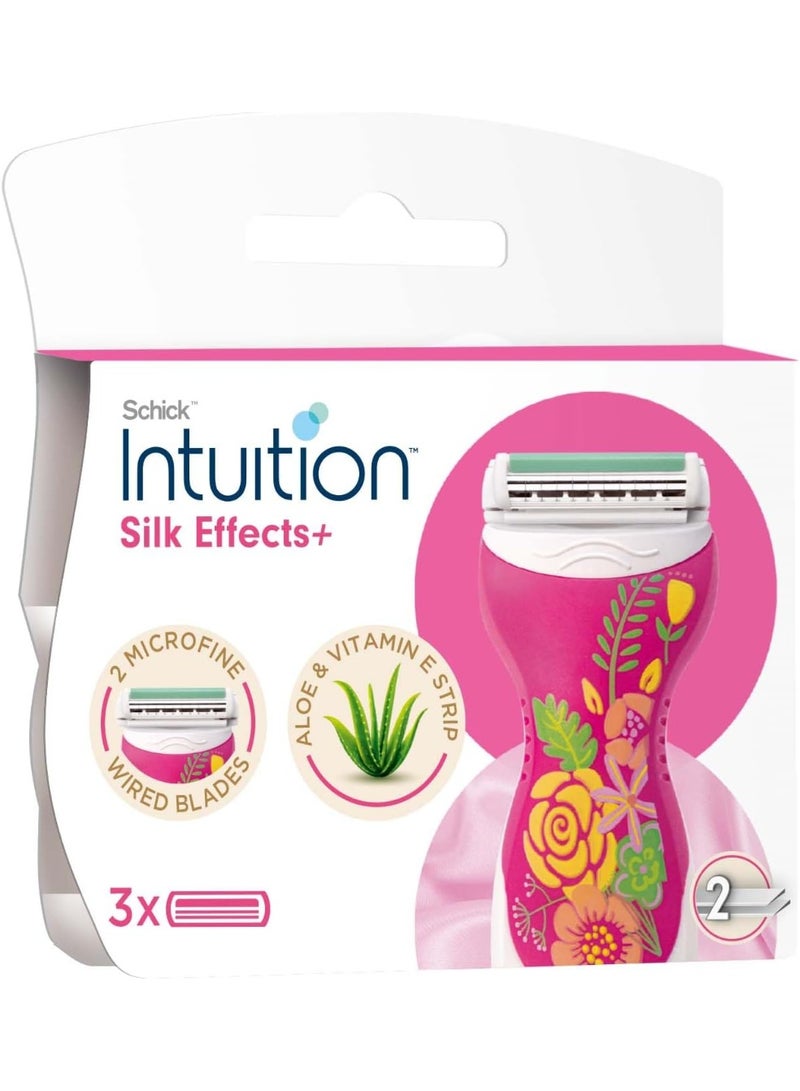 Intuition Schick Intuition Silk Effects Razor Refill Cartridges for Women - Image 1