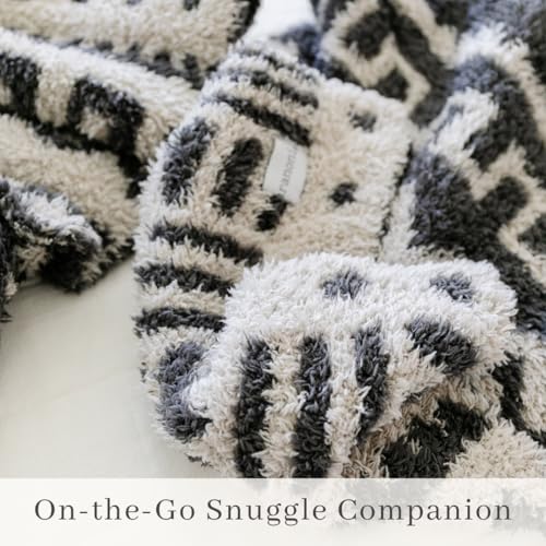 SARANONI Luxury Baby Blanket | Ultra Soft Double Layer Plush Security Blanket for Babies | Mudcloth - 20” x 15” - Image 3