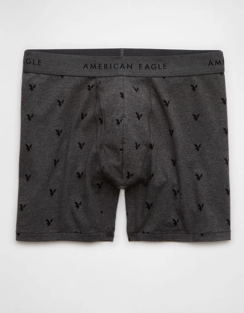 امريكان ايجل سروال بوكسر  رجالي بتصميم كلاسيكي مزيّن بطبعة شعار صغيرة