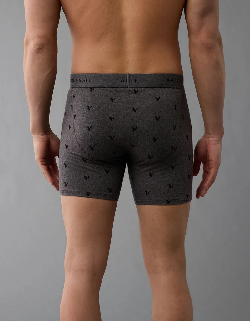 امريكان ايجل سروال بوكسر  رجالي بتصميم كلاسيكي مزيّن بطبعة شعار صغيرة