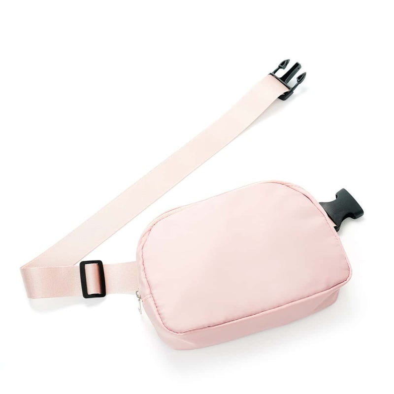 Qi Ta Cross-Border Lulu-Style Waist Bag, Nylon Waterproof Chest Pack, Shoulder Bag for Outdoor Sports and Running - Image 1