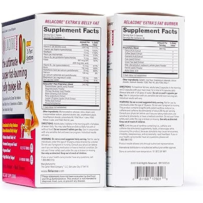 Relacore Ultimate Super Fat-Burning Belly Bulge Kit - Specialized Two-Pronged Weight-Loss System - Stress Relief and Fat Burning Supplements, 15 Day-Supply - Image 5