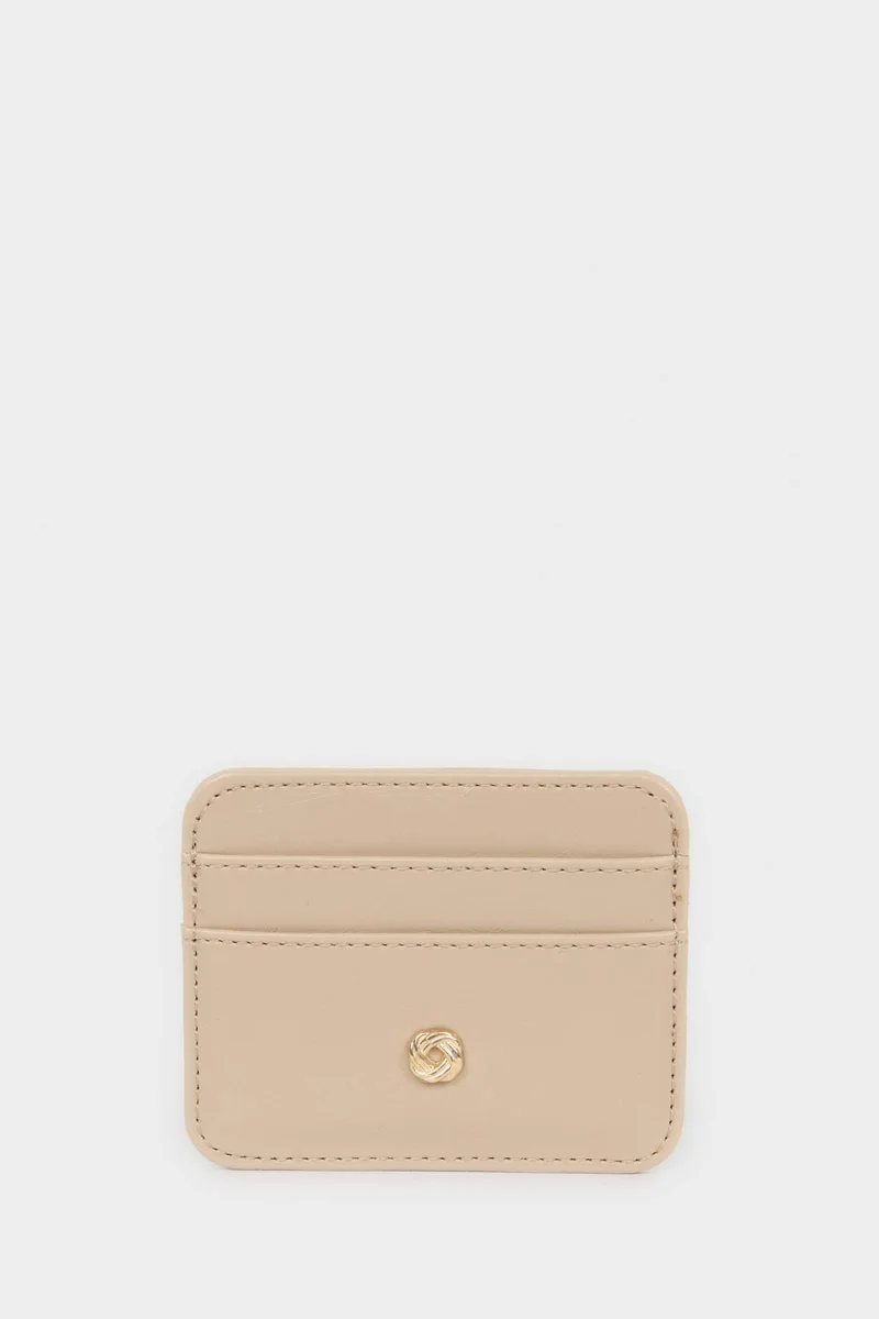 Defacto  Woman Faux Leather Business Card Wallet for Women | Best Price UAE