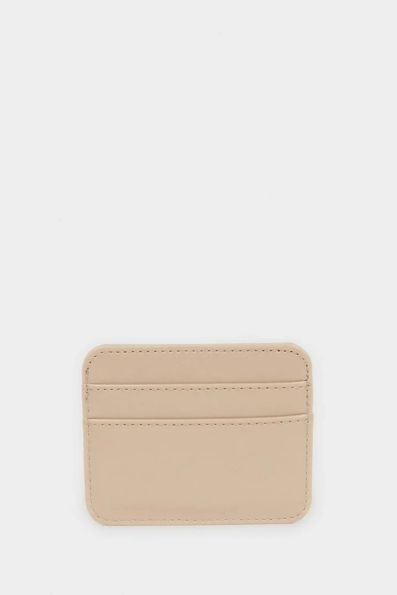 Defacto  Woman Faux Leather Business Card Wallet for Women | Best Price UAE