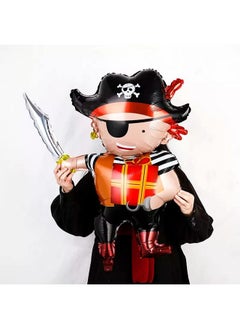 Atpata Funky Atpata Funky Pirate Captain Ship theme Foil Balloons for Kids Birthday Party Decoration (Pirate 10th Birthday)  - Image 5