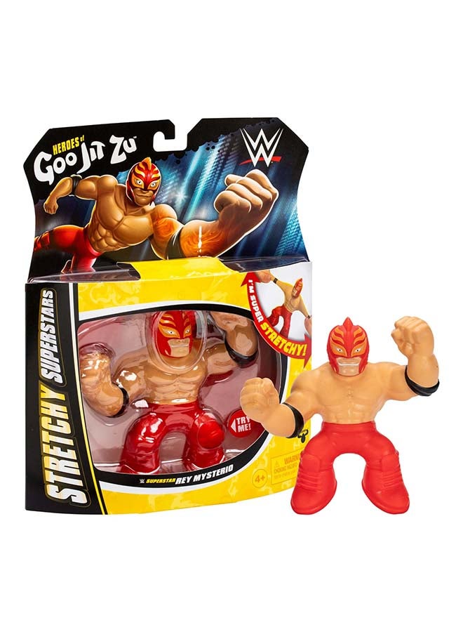 GOO JIT ZU Heroes of Goo Jit Zu WWE Stretchy Superstars Rey Mysterio Action Figure (11.43 cm) - Image 1