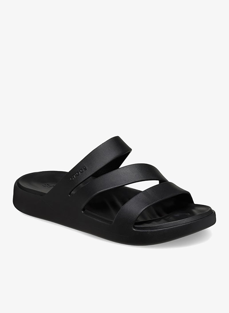 كروكس صنادل مسطحة بشريط متقاطع للرحلات - Image 3