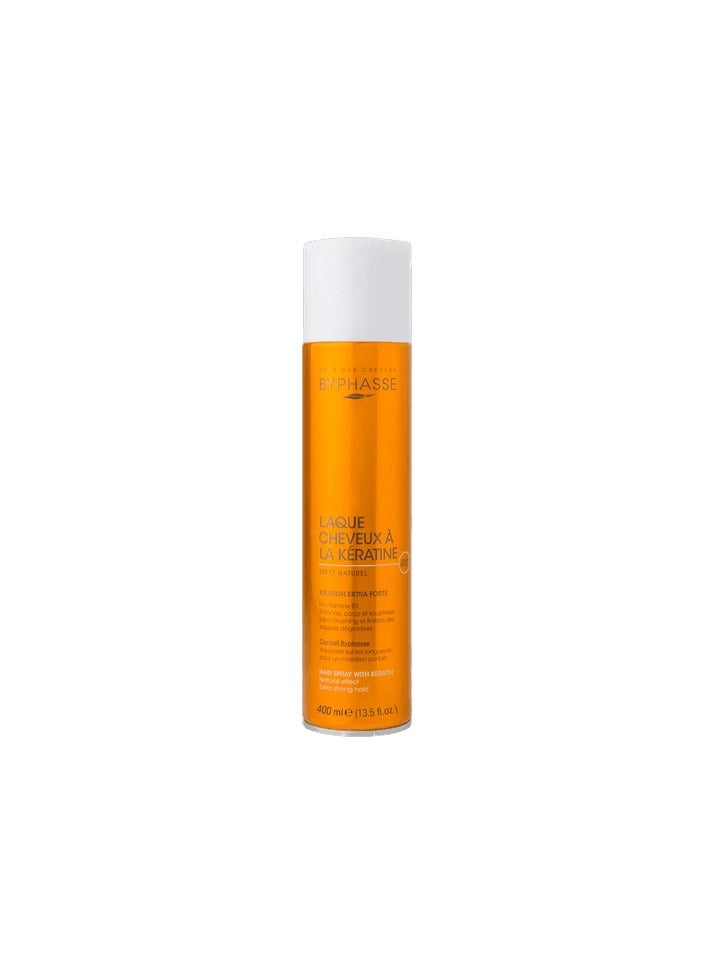 BYPHASSE Hair spray natural effect extra strong hold 400ml - Image 1