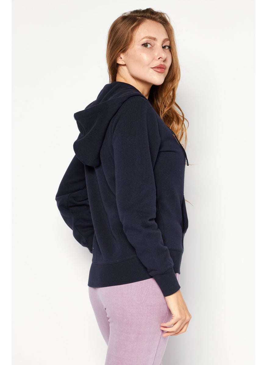 Champion Women Sportswear Fit Training Sweatshirt, Navy  - Image 2