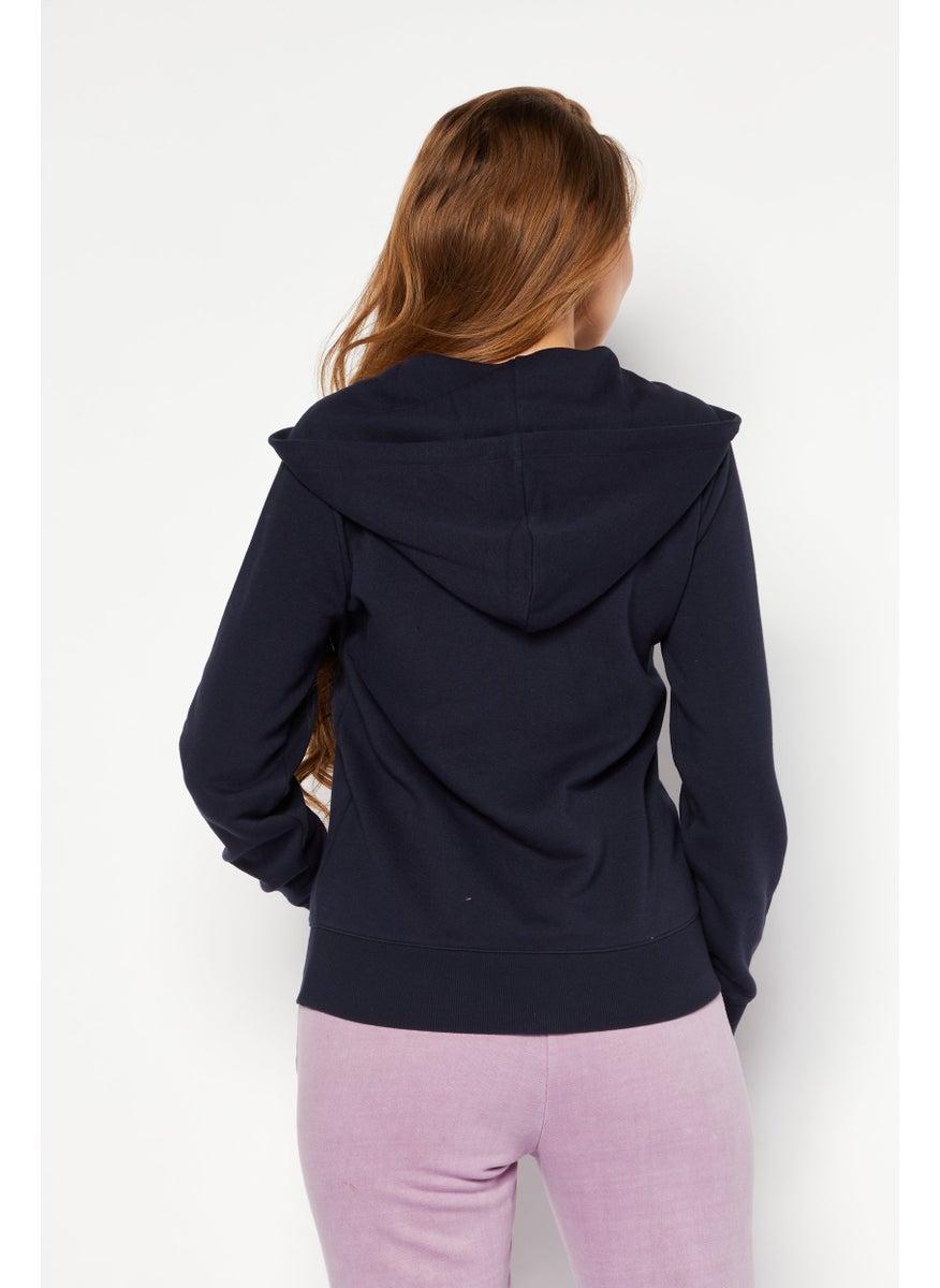 Champion Women Sportswear Fit Training Sweatshirt, Navy  - Image 3
