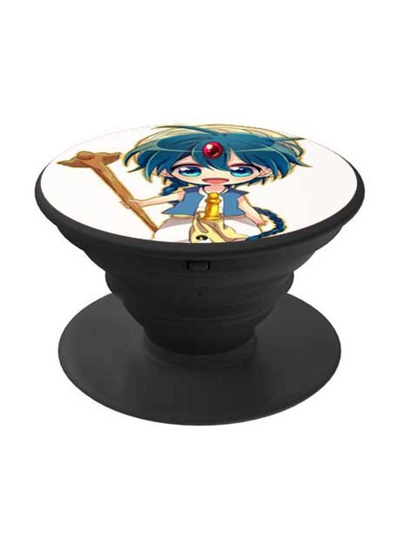 RKN - Printed Pop Socket White/Blue/Gold - Image 1