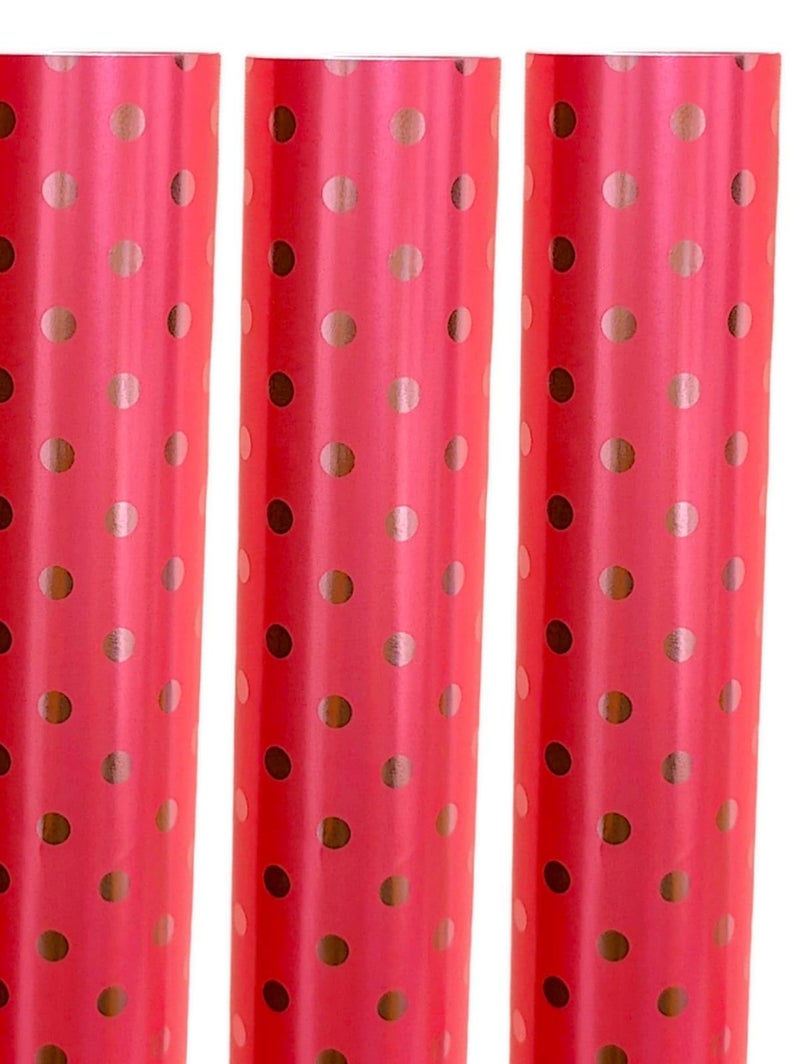 Tera13 TERA 13 Pink Silver Dots Gift Wrapping Paper Sheet, Gift Paper, Gift Wrap Roll, Gift Cover Rapping Paper, Gift Packing Materials, Paper Bag Making Sheets, Large Gift Packing Paper (10pcs) - Image 2