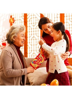 erorex 2025 Snake Year Chinese Red Envelopes 36Pcs Chinese New Year Bronzing Red Envelopes Hong Bao Lai See Red Packets Lucky Money Envelope For Spring Festival Wedding Birthday Colorful 6 Styles  - Image 2