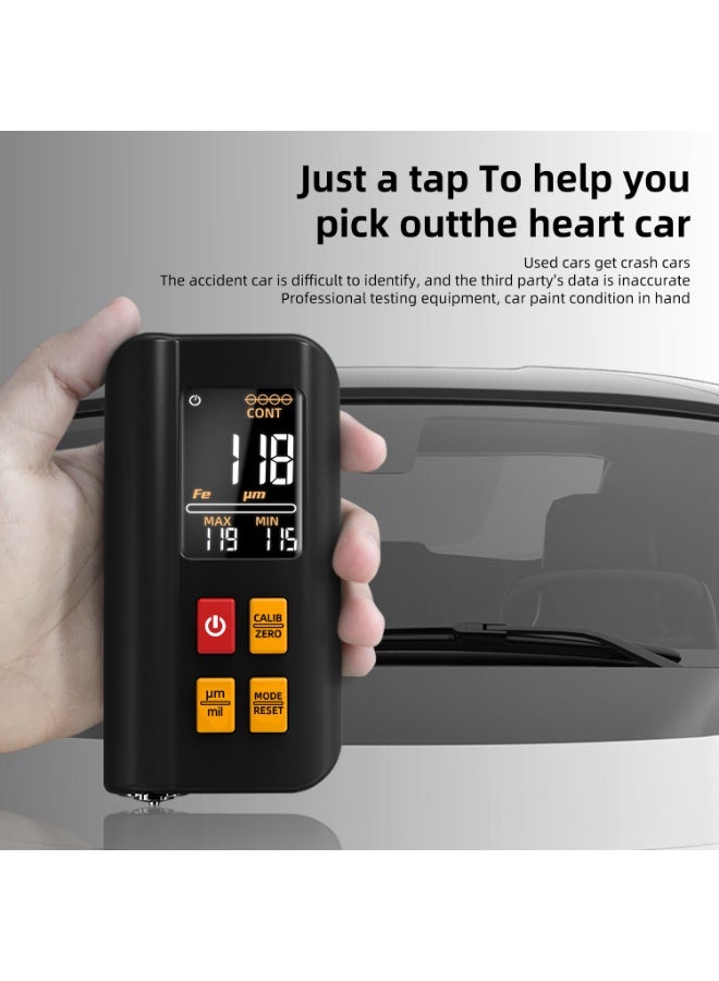 BSIDE T2X Paint Thickness Gauge Coating Thickness Gauge Colour Screen Rechargeable Paint Thickness Gauge Used Car Paint Thickness Tester Paint Depth Gauge Iron, Aluminium and Zinc Coating Thickness Gauge - Image 4