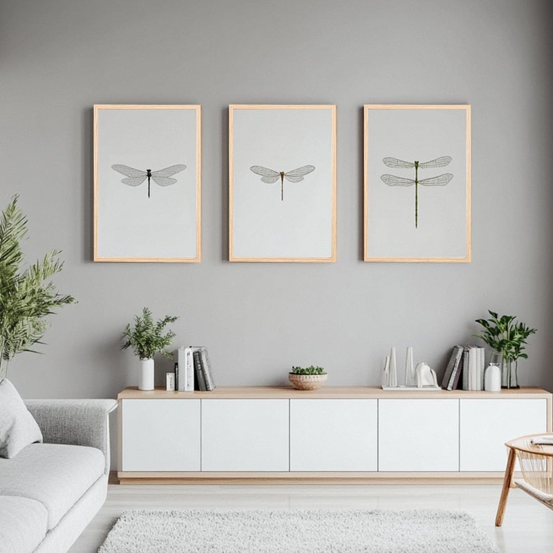 KAIWIN إطار صور 2 x من خشب البلوط للحائط والمكتب 40x60 سم - Image 3