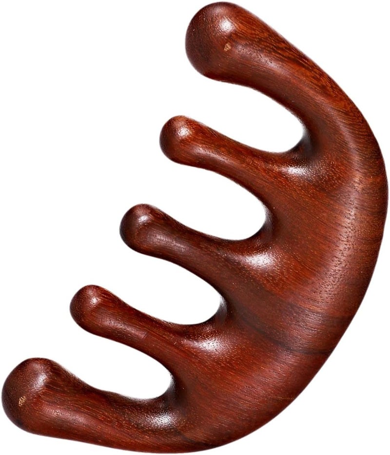 Prplet Wooden Head Massager for Scalp – Relaxing Acupressure Comb for Stress Relief, Hair Growth & Improved Blood Circulation - Image 1