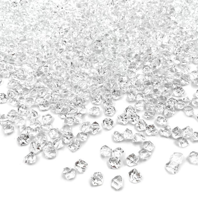 REUSABLE FAKE ICE CUBES 2500 PCS 6 X 9 MM FOR ROCK CRYSTALS TREASURE GEMS FOR TABLE SCATTERS VASE FILLERS WEDDING PHOTOGRAPHY PROPS VASE FILLERS
