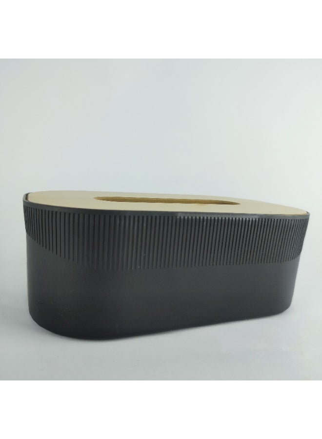 High-Quality Tissue Box with Elegant Wooden Lid - Image 1
