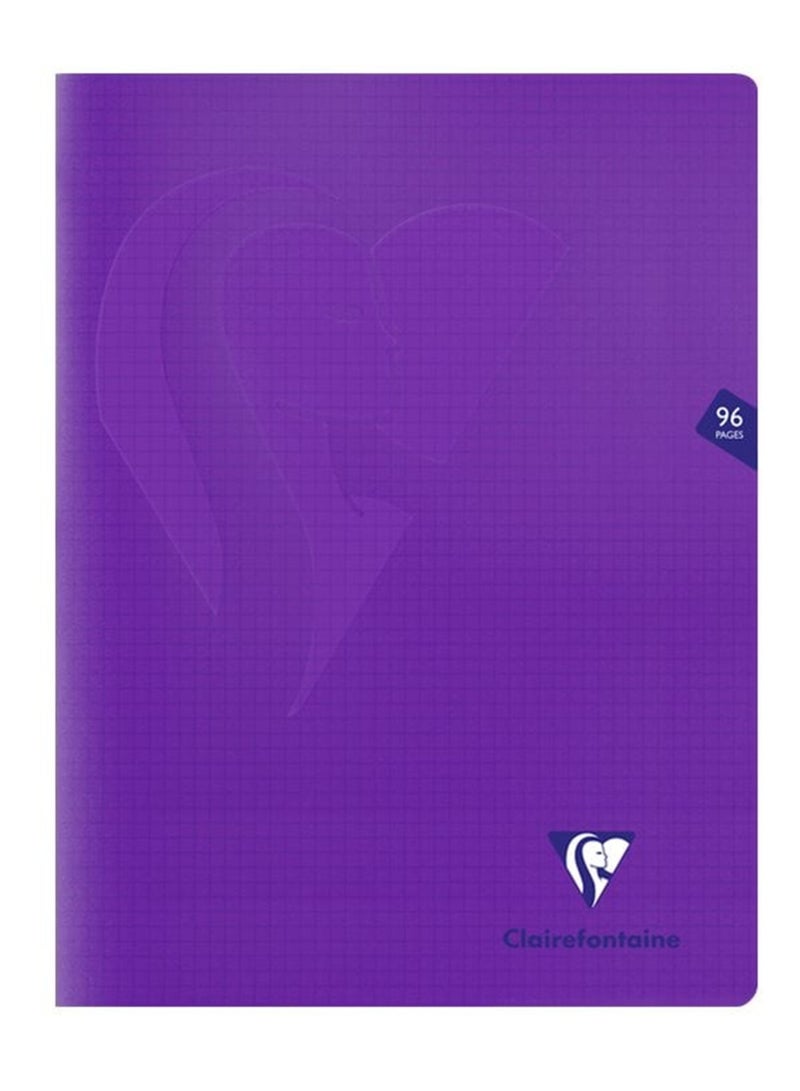 Clairefontaine 1-Piece 24x32cm Size Notebook With 5x5mm Square Lines Assorted Plastic Covers - Image 4