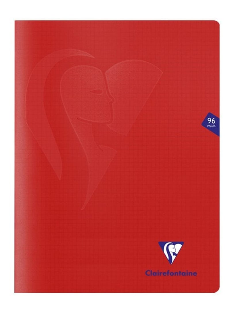 Clairefontaine 1-Piece 24x32cm Size Notebook With 5x5mm Square Lines Assorted Plastic Covers - Image 3