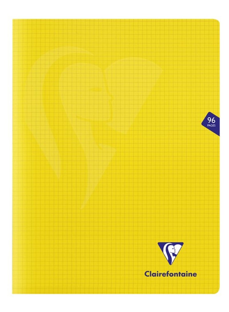 Clairefontaine 1-Piece 24x32cm Size Notebook With 5x5mm Square Lines Assorted Plastic Covers - Image 2