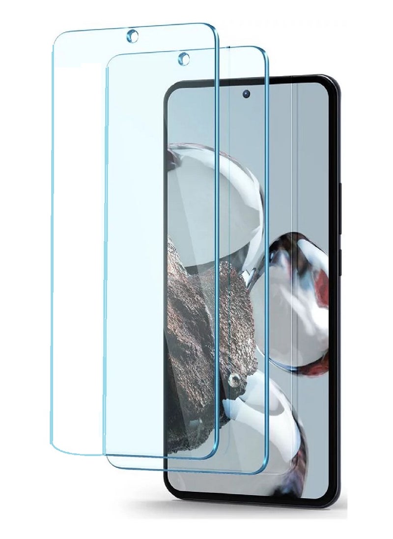 Super 2 Pieces Tempered Glass Screen Protector Clear Designed For Xiaomi 12T Pro Full Screen Coverage And Bubble Free - Image 1