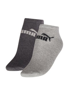 PUMA Plain Unisex Sneaker Trainer Socks 2 Pack 