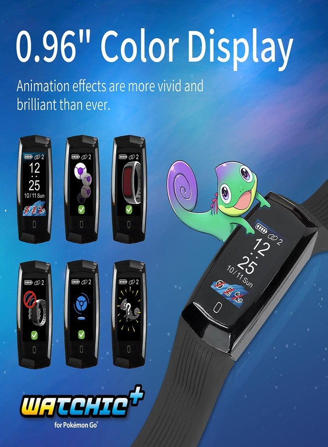 Brook Pocket Auto Catch Watchic Plus - Dual Accounts Auto Catcher, IPX7 Waterproof, 0.96 inch Color Display, for Pocket Monster go Catcher Accessory (Black) - Image 5