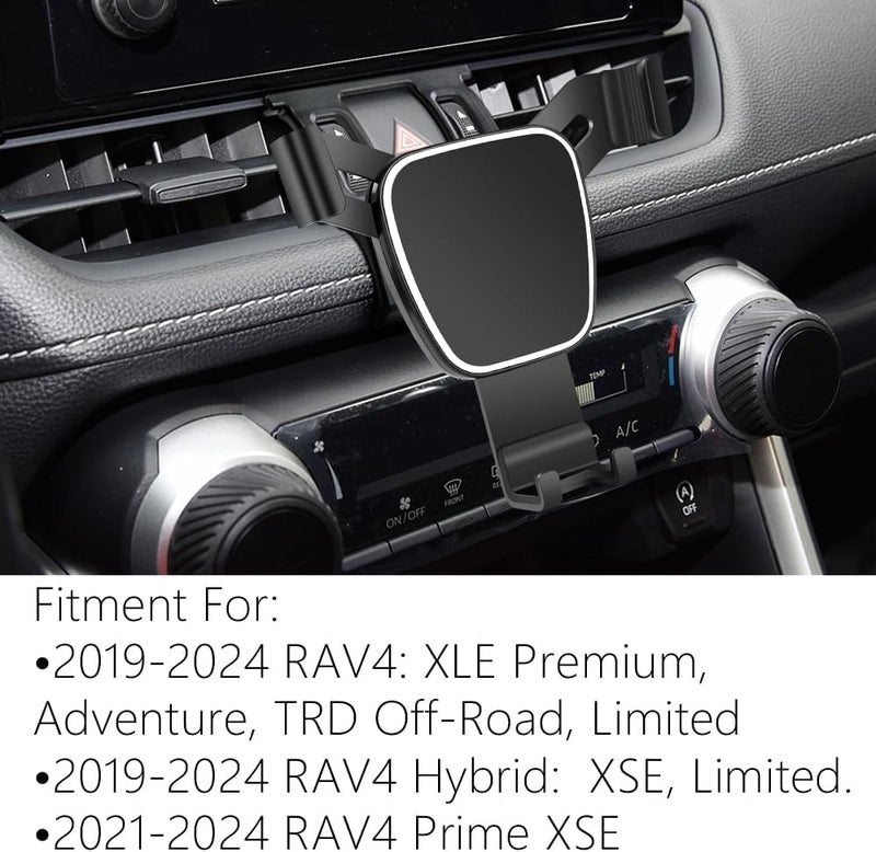 musttrue Car Phone Holder for Toyota RAV4 2019-2024,Hybrid XSE Limited,Prime XSE 2021-2024 Auto Accessories Navigation Bracket Interior Mobile Cell Phone Mount（Not Fit RAV4 LE,XLE,Prime SE） - Image 2