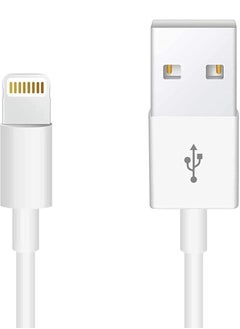 Lightning to USB Cable Compatible iPhone 13/12/11 Pro Max/XS MAX/XR/XS/X/8/7/Plus/6S iPad AirPods,iPod Touch (2M/6.6FT)  - White