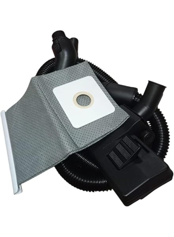 طقم مكنسة كهربائية مستورد يتكون من ثلاث قطع (خرطوم المكنسة الكهربائية، وفرشاة المكنسة الكهربائية، وكيس المكنسة الكهربائية) متوافق مع مكنسة توشيبا الكهربائية 1600 VC-EA100 - Image 1