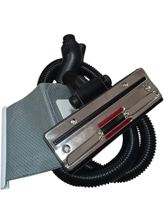 طقم مكنسة كهربائية مستورد يتكون من ثلاث قطع (خرطوم المكنسة الكهربائية، وفرشاة المكنسة الكهربائية، وكيس المكنسة الكهربائية) متوافق مع مكنسة توشيبا الكهربائية 1600 VC-EA100 - Image 2