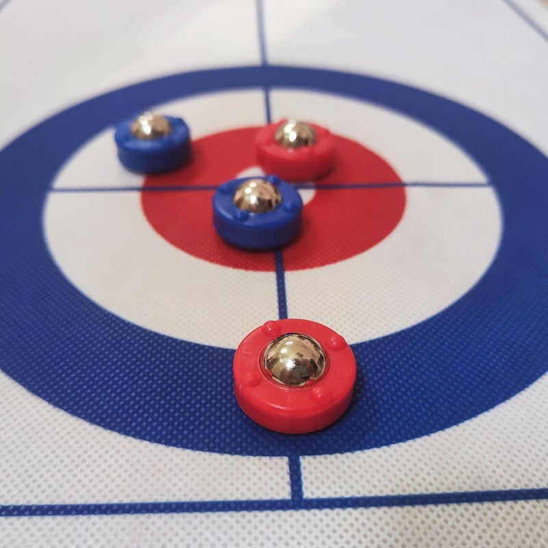 Red And Blue Competition Marbles Ice Kettle Sports Game Compact Portable No Ice Required - Image 3