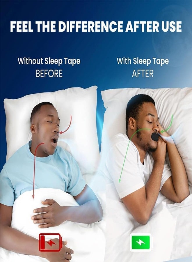 KriVat 30 Pcs Sleep Strips Mouth Tape for Sleeping – Anti-Snoring Strips for Nose Breathing, Snore Reduction & Better Sleep | Hypoallergenic Adhesive Mouth Stickers for Kids & Adults - Image 4