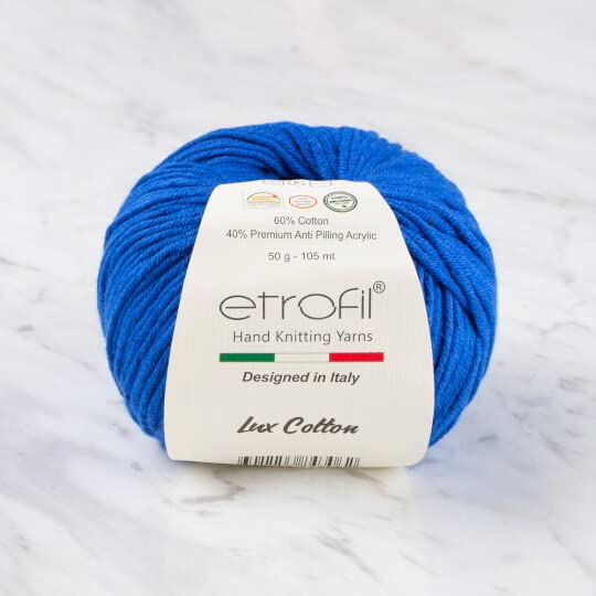 Etrofil Bambino Lux Cotton Yarn, Dark Blue - 70525 - Image 1