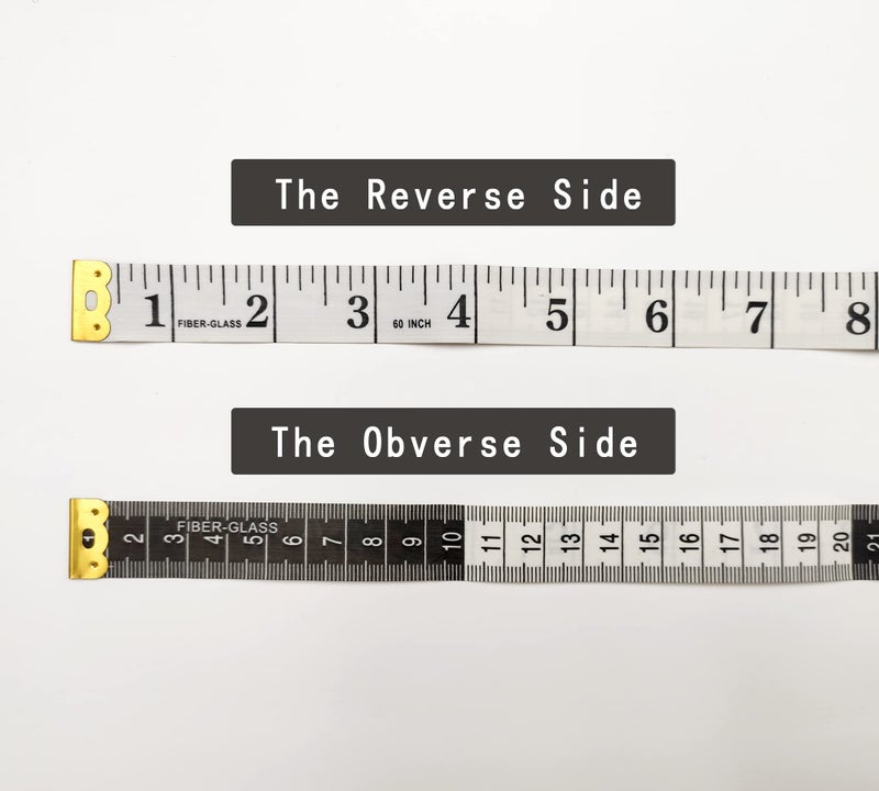 STAMI PLET 3 Pack Soft Measuring Tape for Body ,Double Scale Fabric Craft Tape Measure Sewing Tailor Cloth Flexible Ruler for Weight Loss 60 inch/150cm,White - Image 3