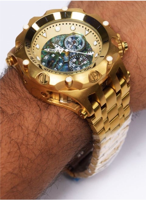 Wristwatches Invincible Reserve Venom Mens Watch Waterproof Chronograph Stainless Steel Luxury Watches Reloj Masculino For Drop