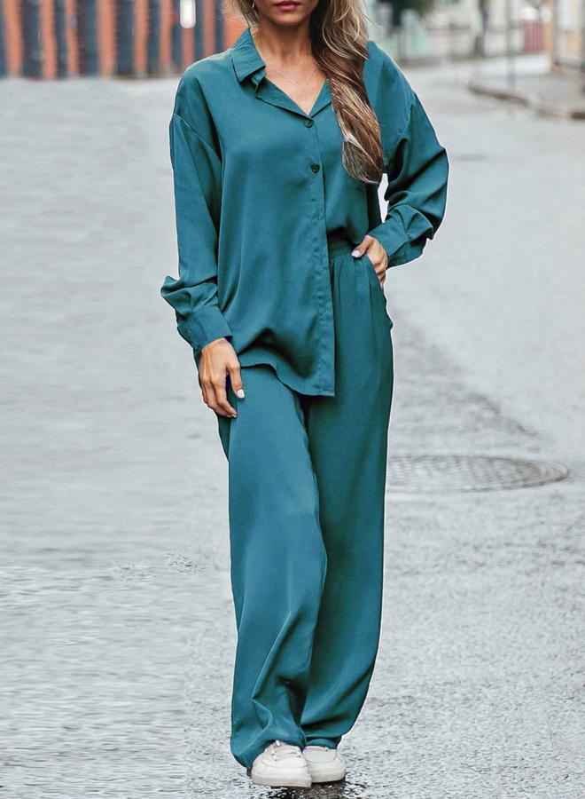 تايك تو طقم منسق من بنطال وبلوزة واسعة - Image 4