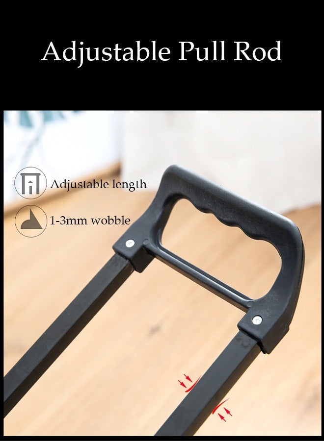 DUNISO 2in1 Suitcase for Men and Women, Large Capacity Handbag with Adjustable Pull Rod Portable Luggage Trolley Travel Bag Multi-pocket Trolley Backpacks for Business Travel - Image 5