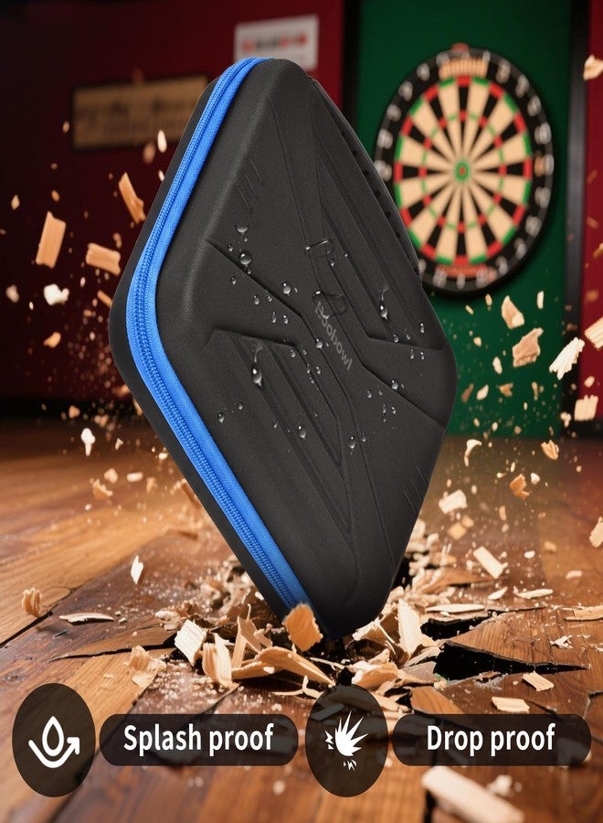 بوبول حقيبة تنظيم سهام Boobowl، حقيبة حمل وتخزين سهام ذات رؤوس فولاذية ورؤوس لينة، مناسبة لرؤوس السهام وأعمدة السهام وريشها (العلبة فقط) (تتسع لـ 12 قطعة، لون أزرق) - Image 5