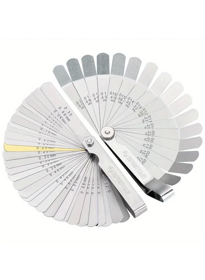 2pcs Gap Measuring Gauge Set 32 Straight 16 Angled Gauges Metric Imperial - Image 1