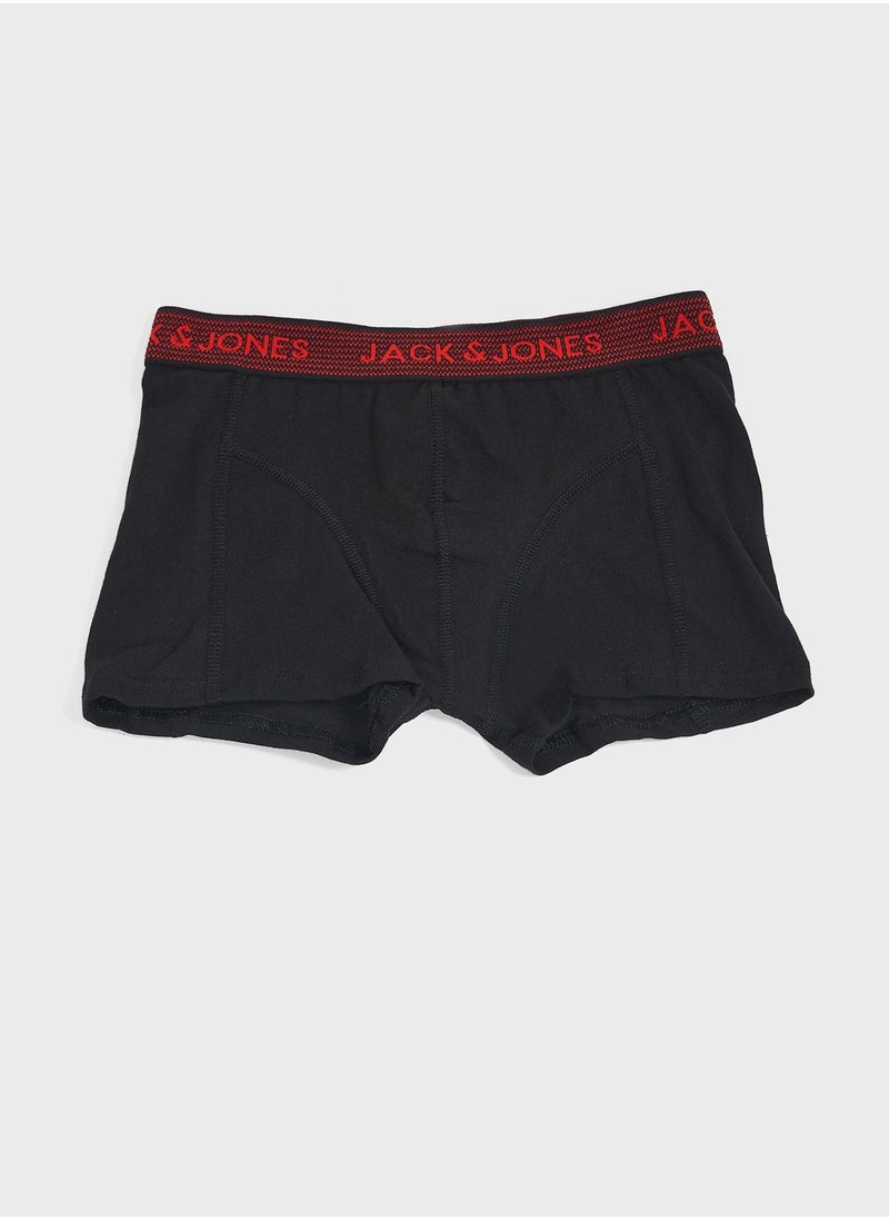 Jack & Jones Junior Youth 3 Pack Essential Trunks  - Image 3