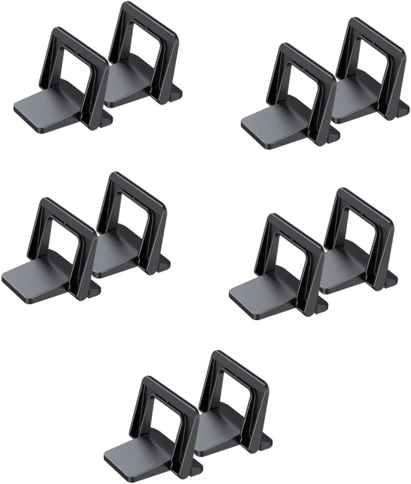 5pcs Black Portable Laptop Stand Ergonomic Riser For Lap Gaming Airflow Cooling Holder - Image 1
