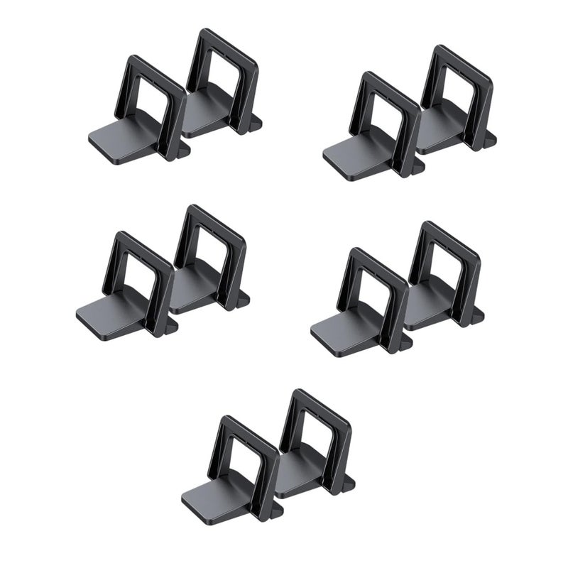 5pcs Black Portable Laptop Stand Ergonomic Riser For Lap Gaming Airflow Cooling Holder - Image 2
