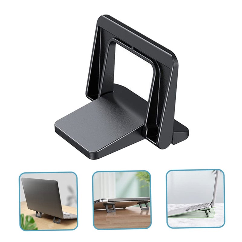 5pcs Black Portable Laptop Stand Ergonomic Riser For Lap Gaming Airflow Cooling Holder - Image 4