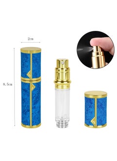 Generic Perfume Bottles Empty Refill, Perfume Atomizer, Refillable Portable Mini Perfume Atomizer, Perfume Spray bottle Atomizer for Travel, Leaking Proof, Luxury Leather, 5ml ( Blue )  - Image 2