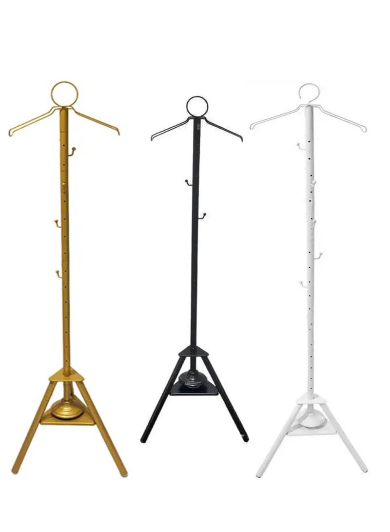 Multifunctional Metal Coat Rack with Bukhoor Burner – Freestanding Hanger Stand for Clothes, Hats & Bags – Aromatic Incense Diffuser & Organizer (Black)  - Image 5